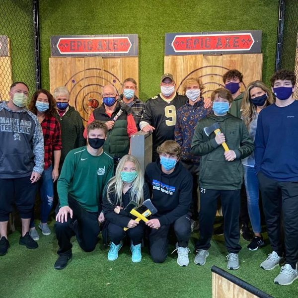 a group of people posing for a picture